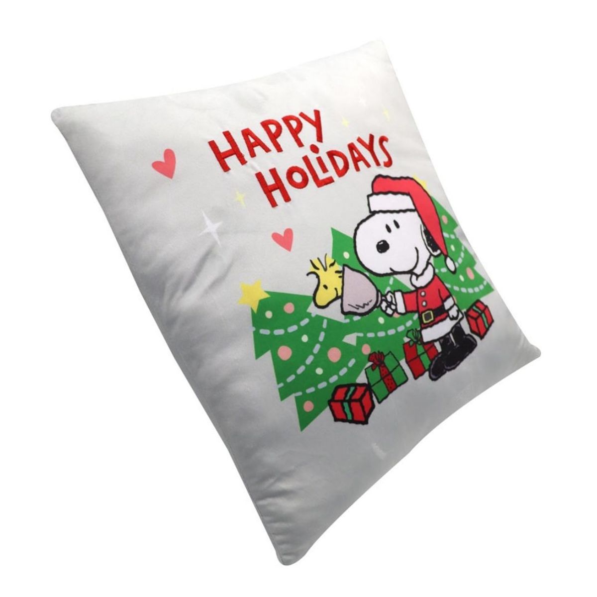SNOOPY - Cojin Almohada navideño decorativo Snoopy 40x40cm