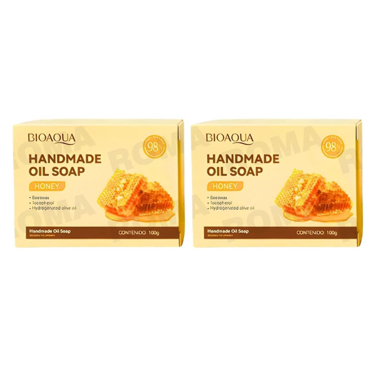 BIOAQUA - PACK 2 JABÓN EN BARRA DE MIEL BIOAQUA 100G