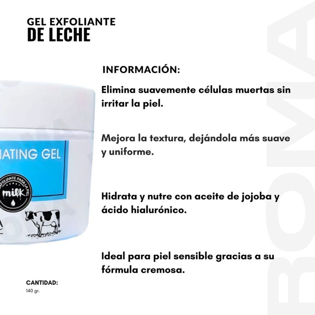 BIOAQUA - PACK 2 GEL EXFOLIANTE DE LECHE 140G BIOAQUA