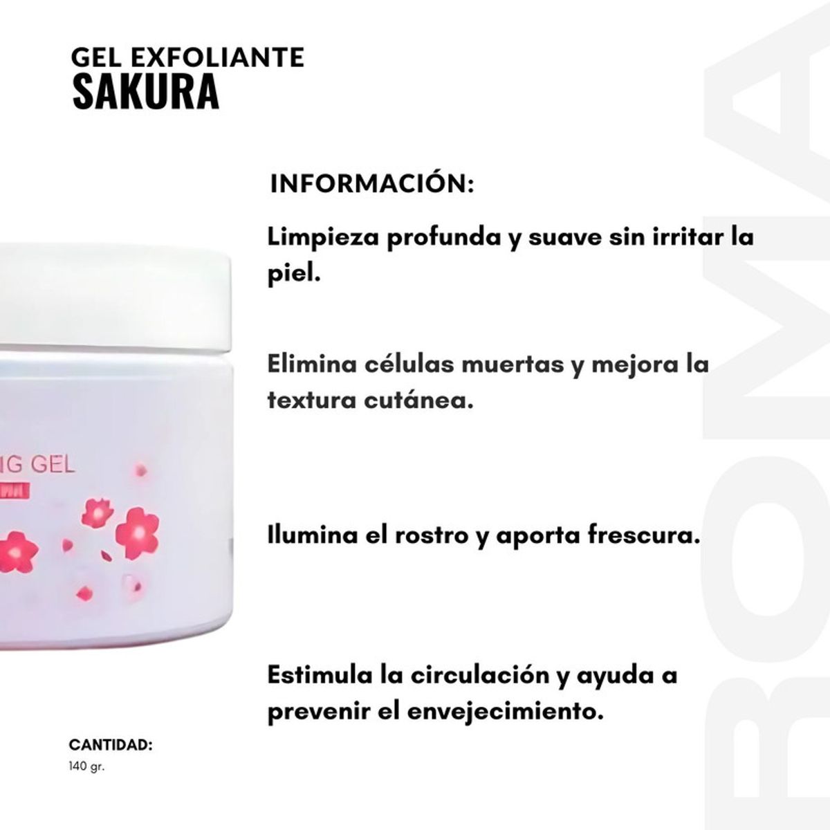 BIOAQUA - GEL EXFOLIANTE SAKURA 140G BIOAQUA