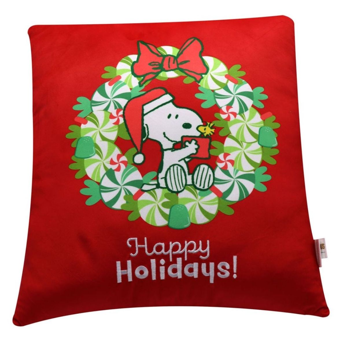 SNOOPY - Cojín Navideño 40x40cm de Decoración Festiva para el Hogar Snoopy