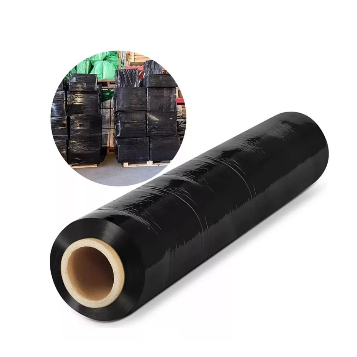 GENERICO - ROLLO FILM NEGRO 4 KILOS PARA EMBALAJE