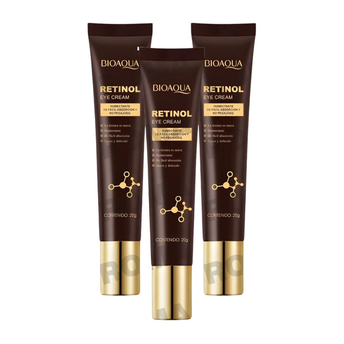 BIOAQUA - PACK 3 CONTORNO DE OJOS RETINOL 20G BIOAQUA