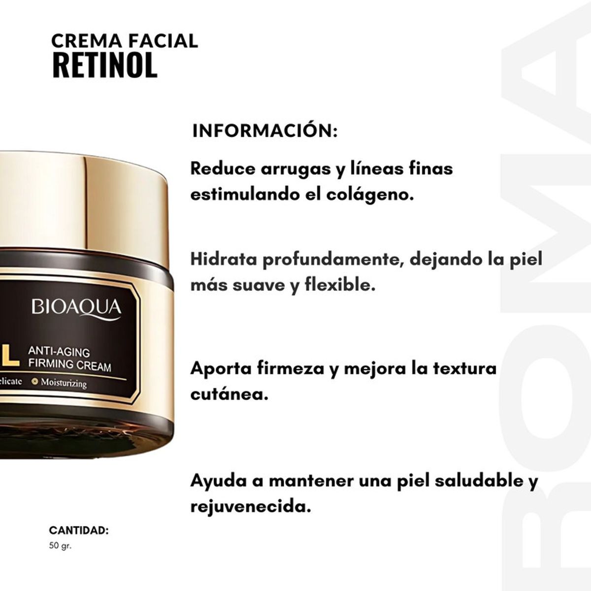 BIOAQUA - CREMA FACIAL RETINOL 50G BIOAQUA