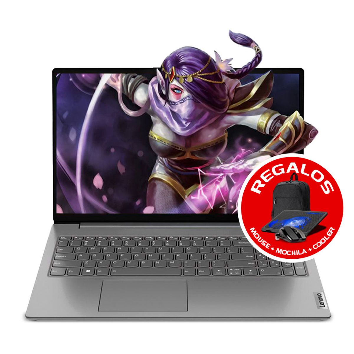 LENOVO - Laptop Lenovo V15 G4 AMN Ryzen 5 7520U 16GB 500GB GRIS MIPCLISTA MI PC LISTA