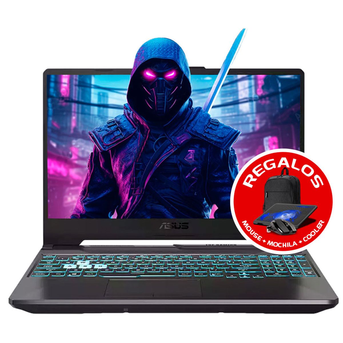 ASUS - LAPTOP Asus TUF FA506N Ryzen 7 7435HS 16GBDDR5 500GB RTX2050 4GB NEGRO MIPCLISTA MI PC LISTA