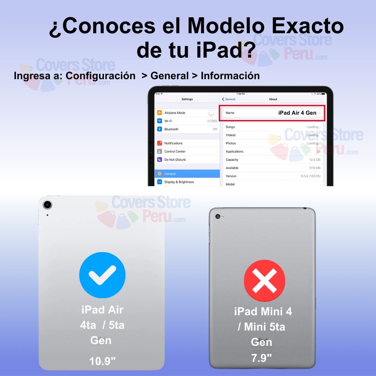 GENERICO - Funda con Teclado Touch para iPad Air 4ta Gen 109 Celeste
