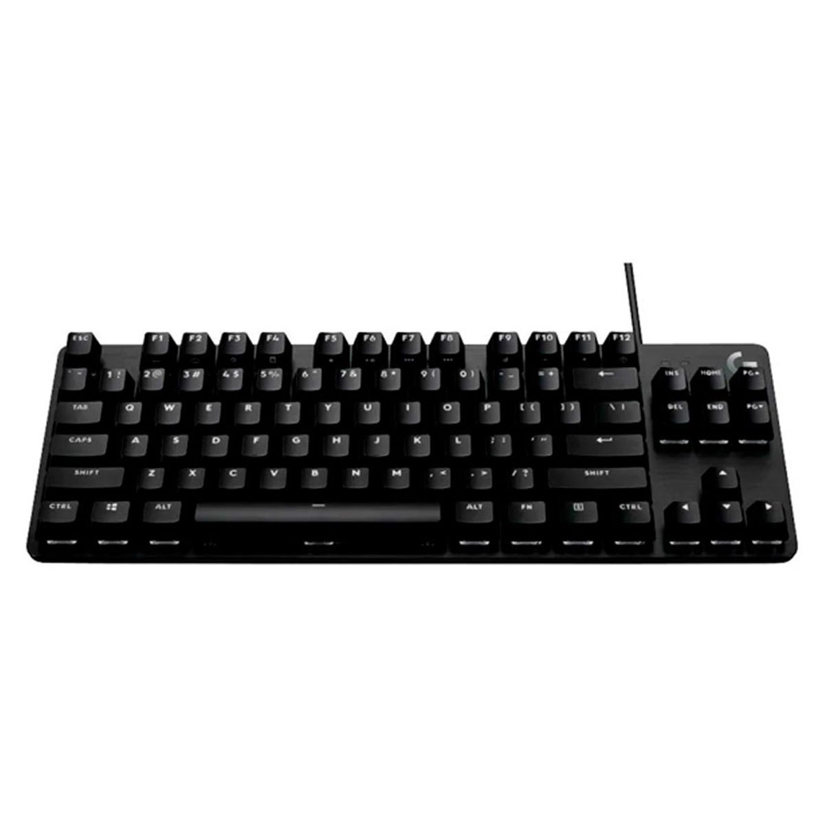 LOGITECH - Teclado Mecánico Gamer Logitech G413 SE TKL Blanco PBT USB Negro