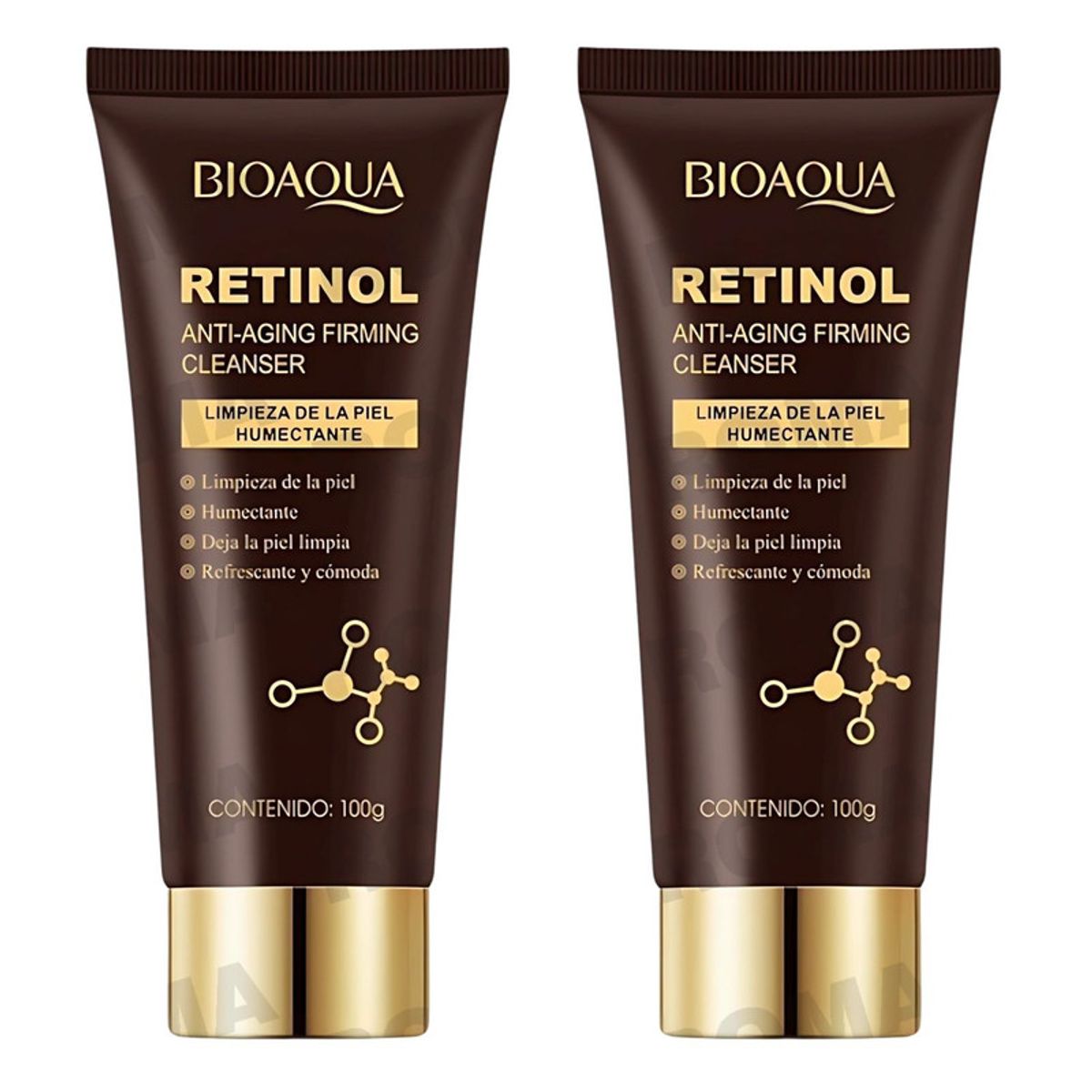 BIOAQUA - PACK 2 LIMPIADOR FACIAL RETINOL 100G