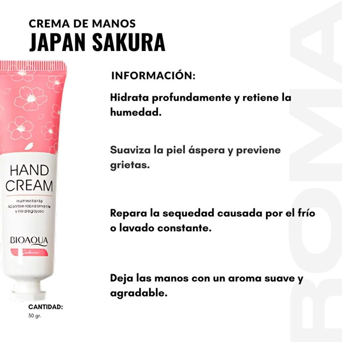 BIOAQUA - PACK 3 CREMA DE MANOS JAPAN SAKURA 30G BIOAQUA