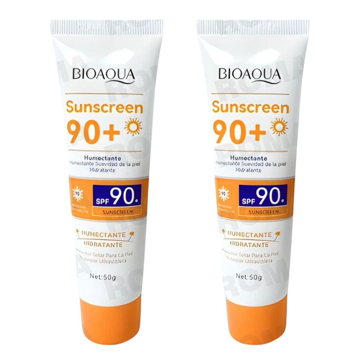 BIOAQUA - PACK 2 BLOQUEADOR SOLAR 90+ 50G BIOAQUA