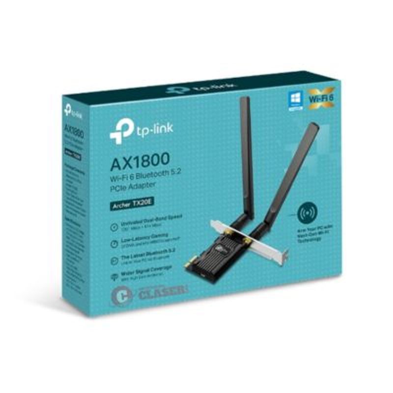 TP LINK - TP-Link Archer TX20E Adaptador PCIe Wi-Fi 6 Bluetooth 5.2 AX1800