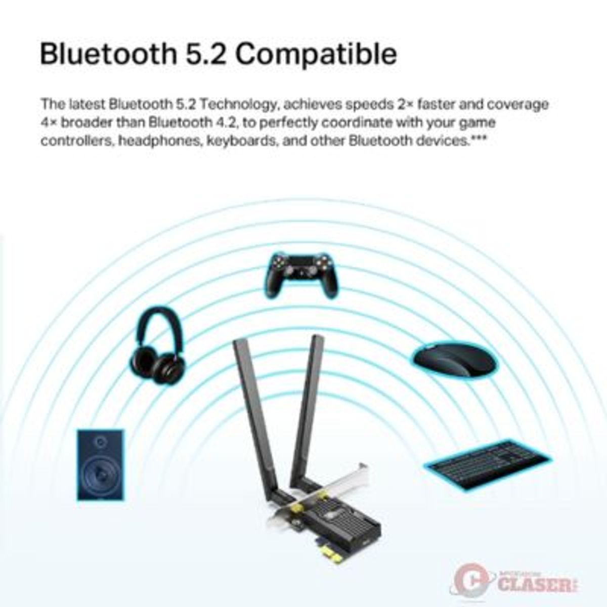 TP LINK - TARJETA PCIE TP-LINK ARCHER TX20E AX1800 BLUETOOTH 5.2