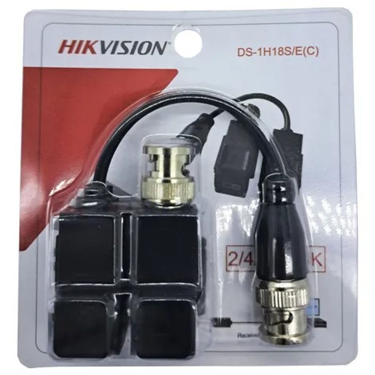 HIKVISION - HK-DS-1H18-A  CONVERTIDOR DE VIDEO HD 1CH ENTRADA BNC A UTP
