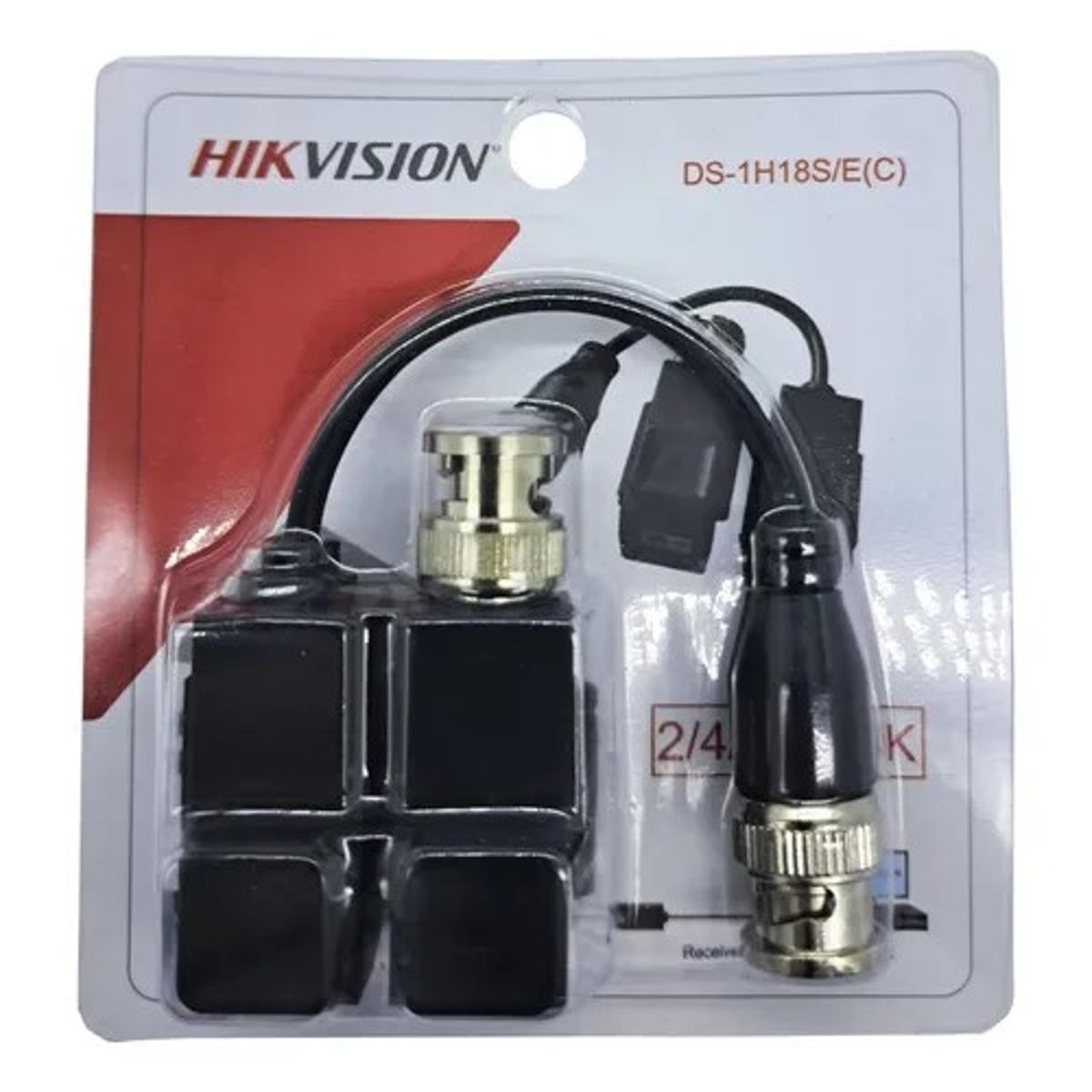 HIKVISION - HK-DS-1H18-A  CONVERTIDOR DE VIDEO HD 1CH ENTRADA BNC A UTP