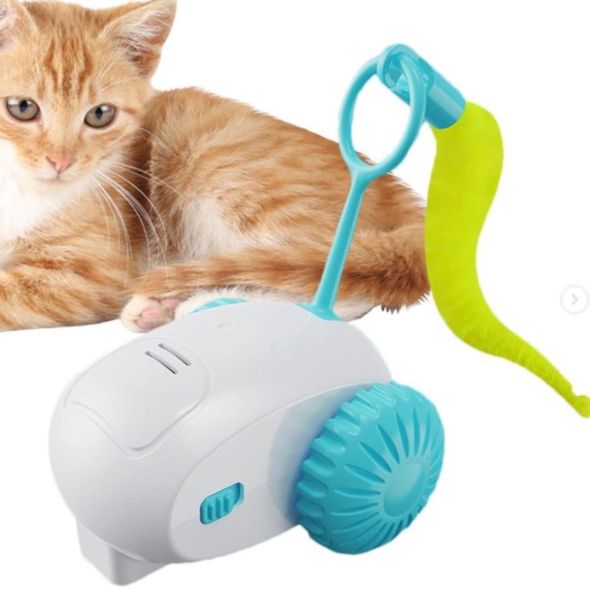 GENERICO - RATONCITO ELECTRÓNICO PARA GATOS - CELESTE