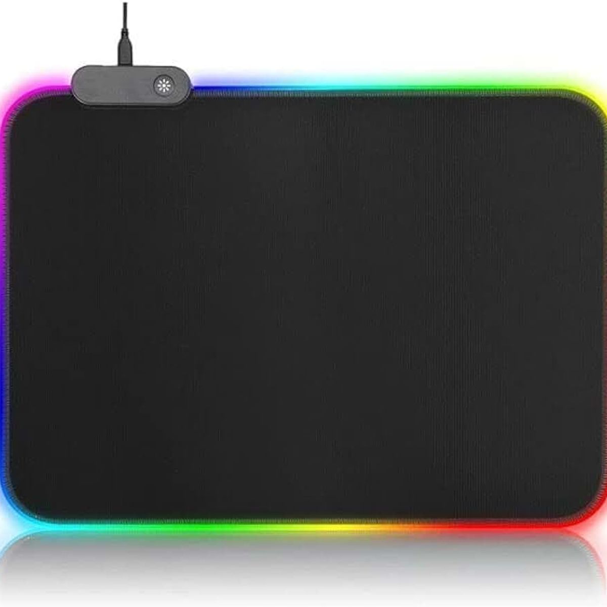 GENERICO - Pad Mouse Gamer Rgb Iluminado Usb Plug De 25 x 35 cm x 04 mm