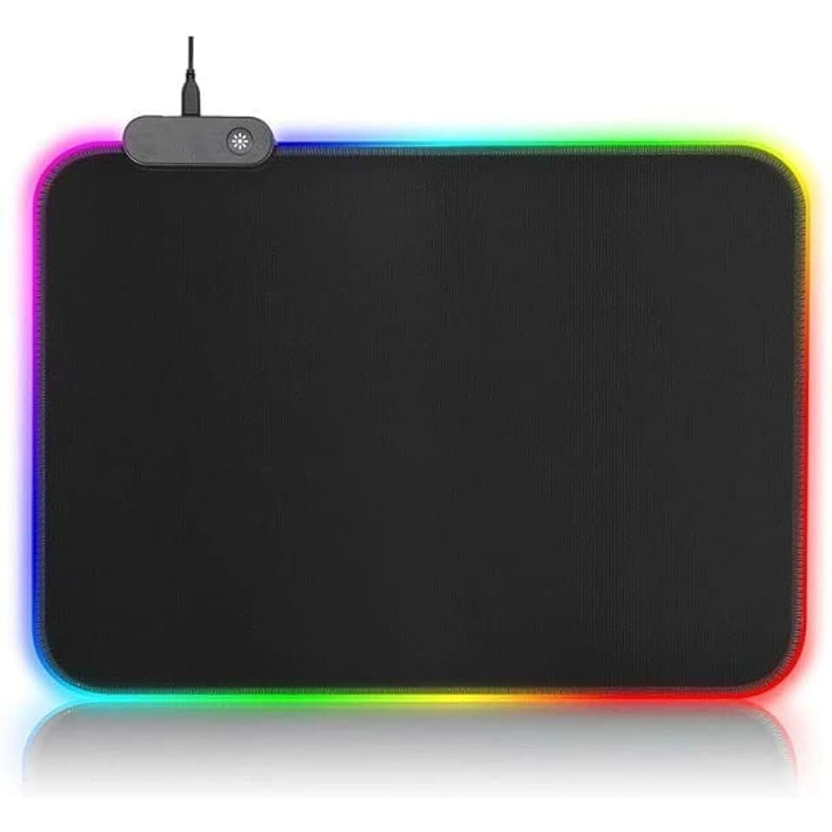 GENERICO - Pad Mouse Gamer Rgb Iluminado Usb Plug De 25 x 35 cm x 04 mm