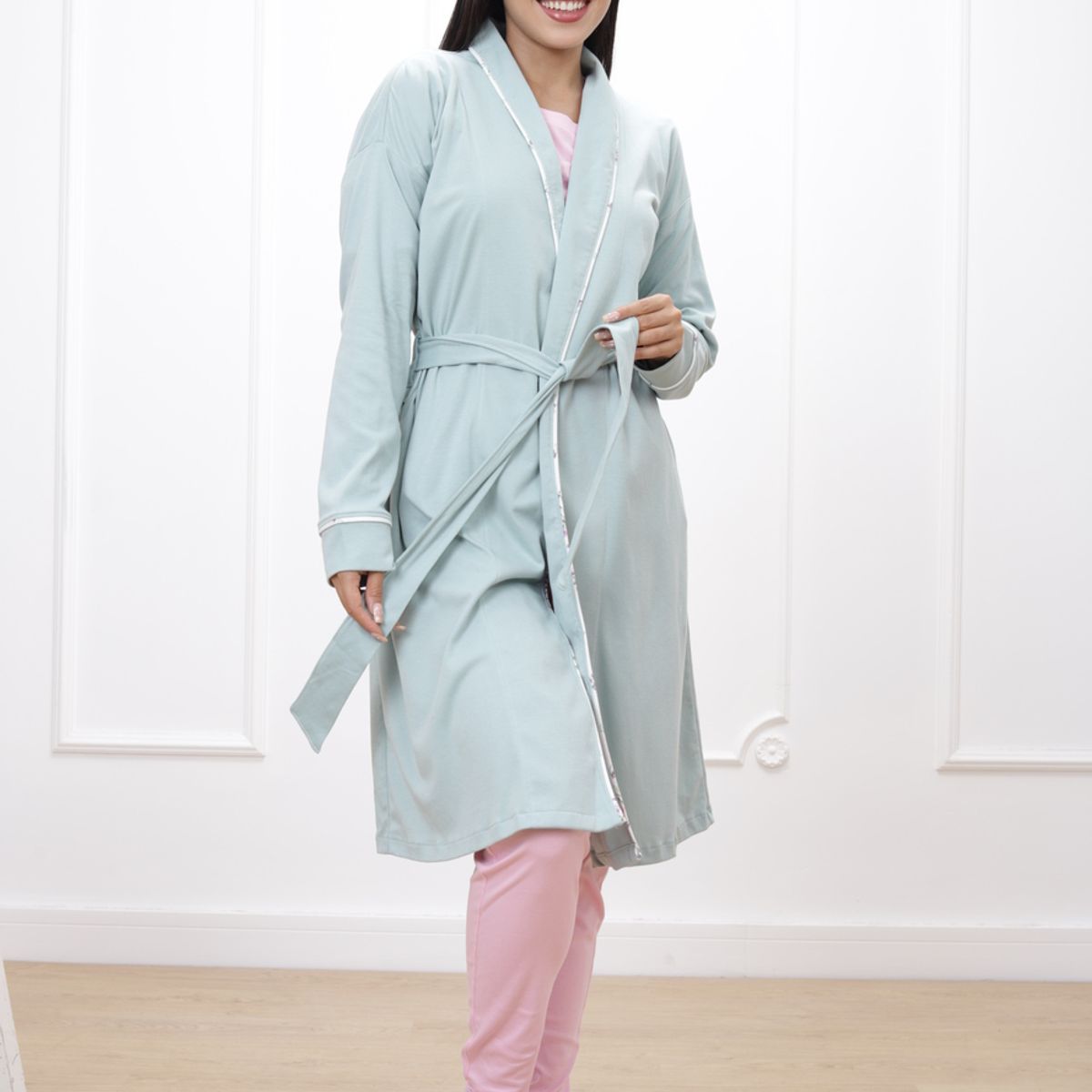 KYM MULTIUSOS - BATA DE MUJER ALGODÓN