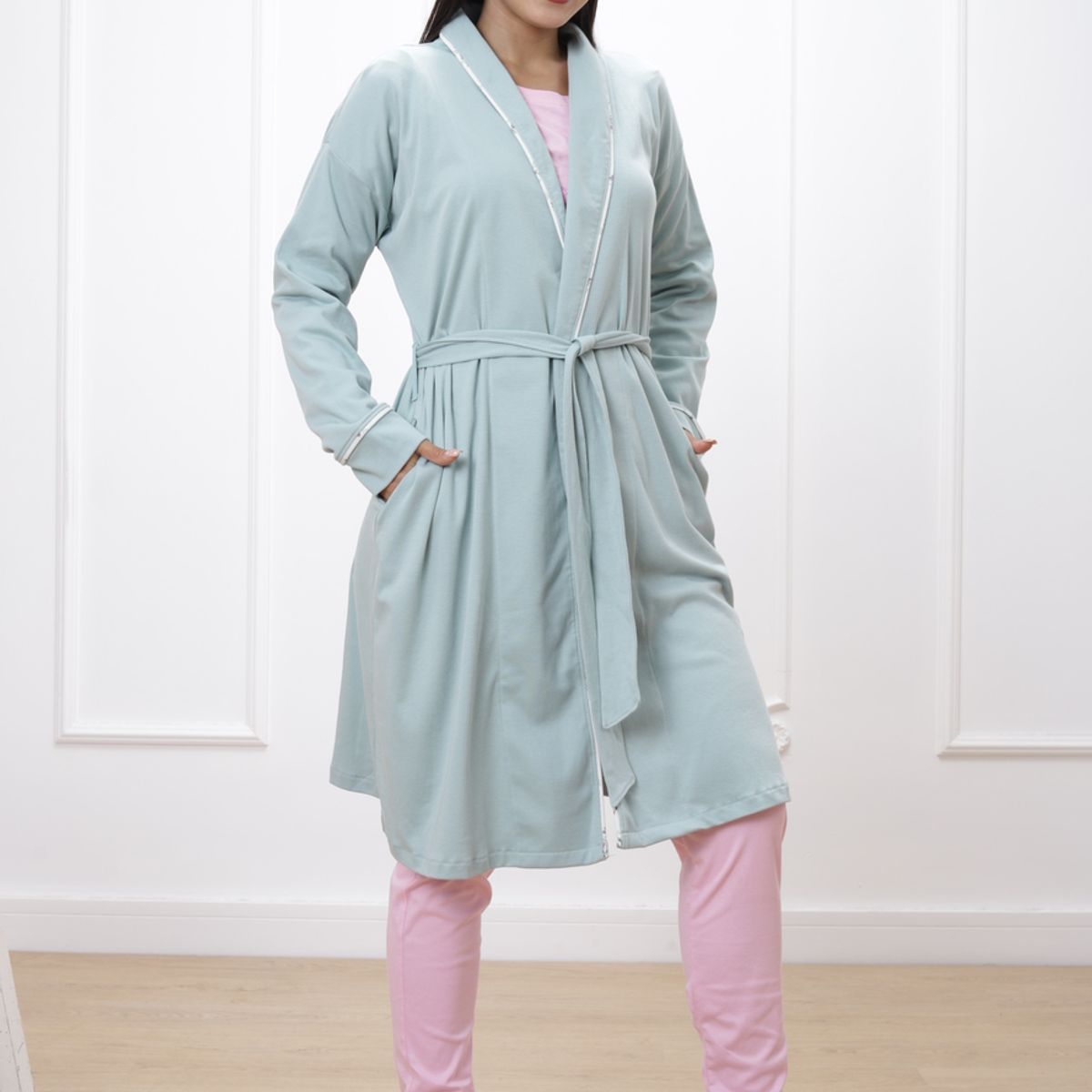 KYM MULTIUSOS - BATA DE MUJER ALGODÓN