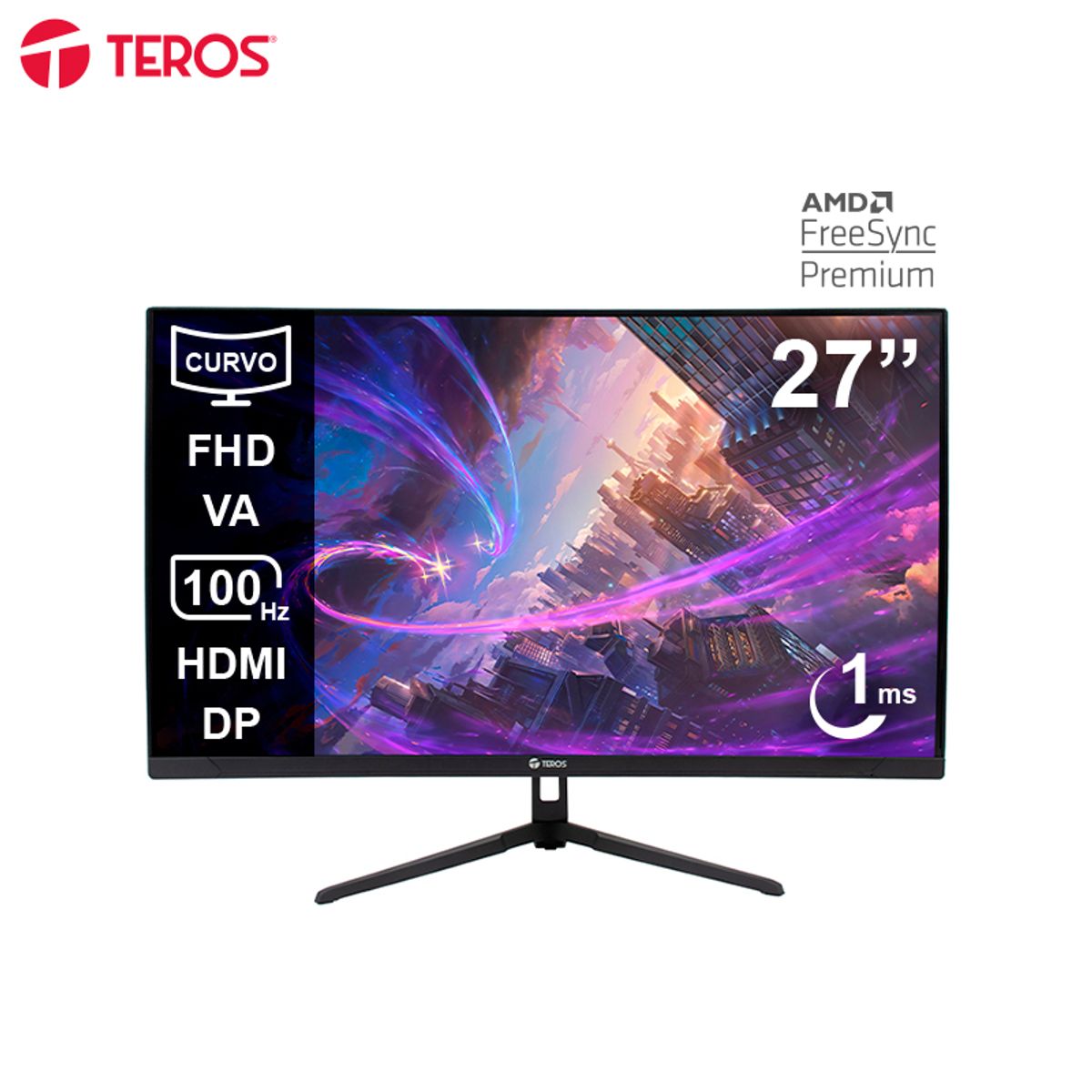 TEROS - MONITOR CURVO TEROS TE-2732S  27  FHD