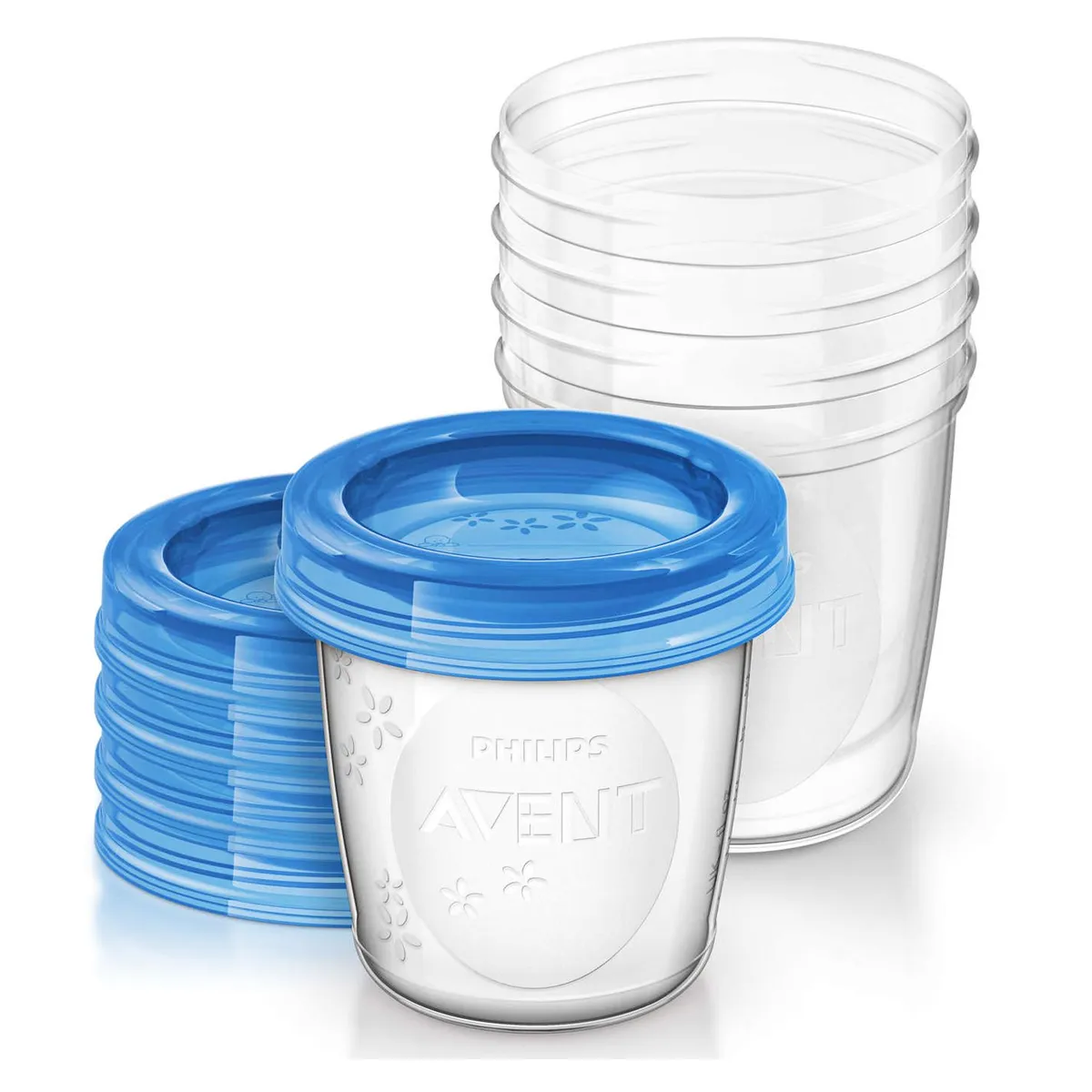 PHILIPS AVENT - Recipiente De Leche 5 Pzstransparente 180 Ml Avent