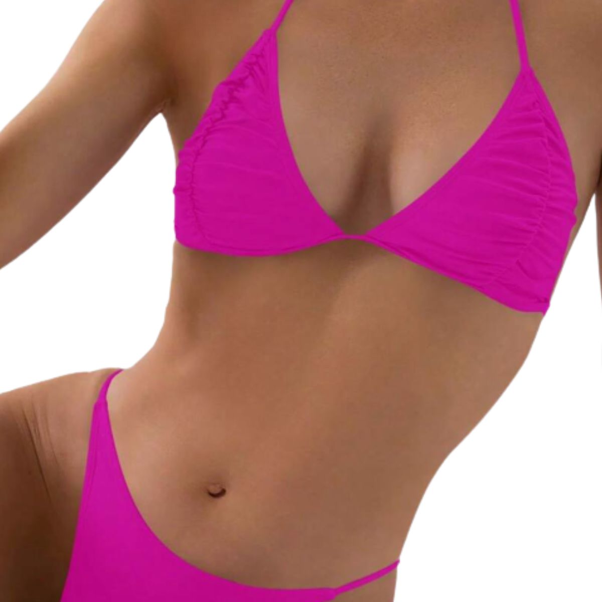 GENERICO - Bikini triangular LISO color entero
