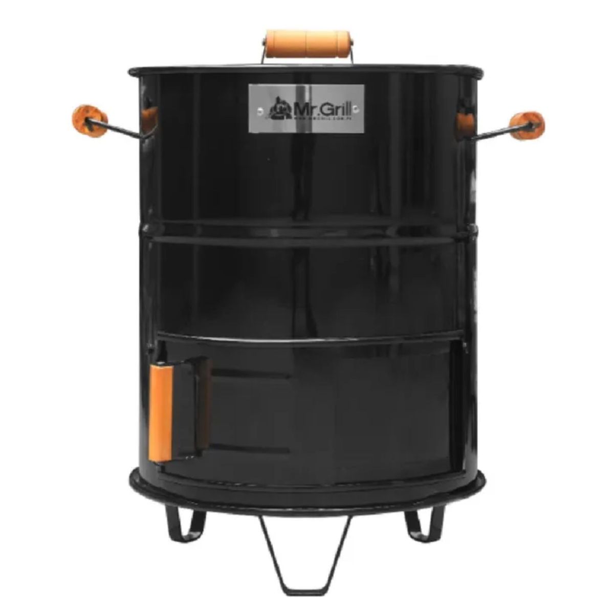 MR GRILL - Mini Cilindro Ahumador Mr Grill Fierro