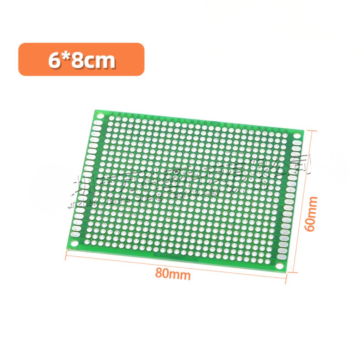 GENERICO - Placa Universal PCB Doble Cara 6x8 cm Placa Perforada FR-4