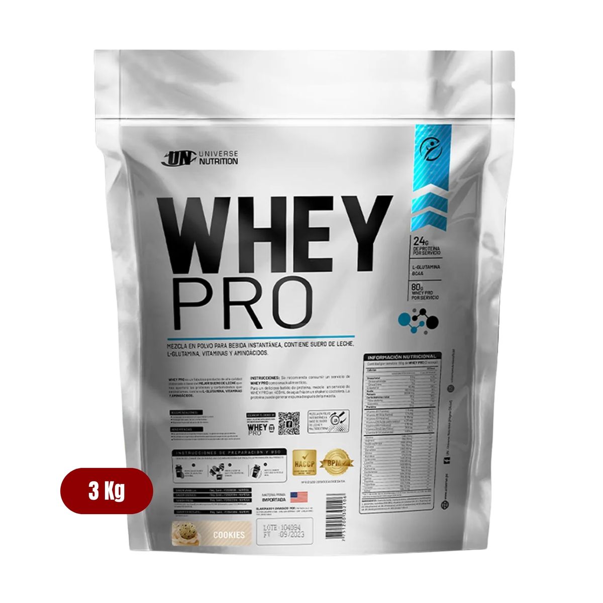 UNIVERSE NUTRITION - Proteína Whey Pro 3Kg Cookies