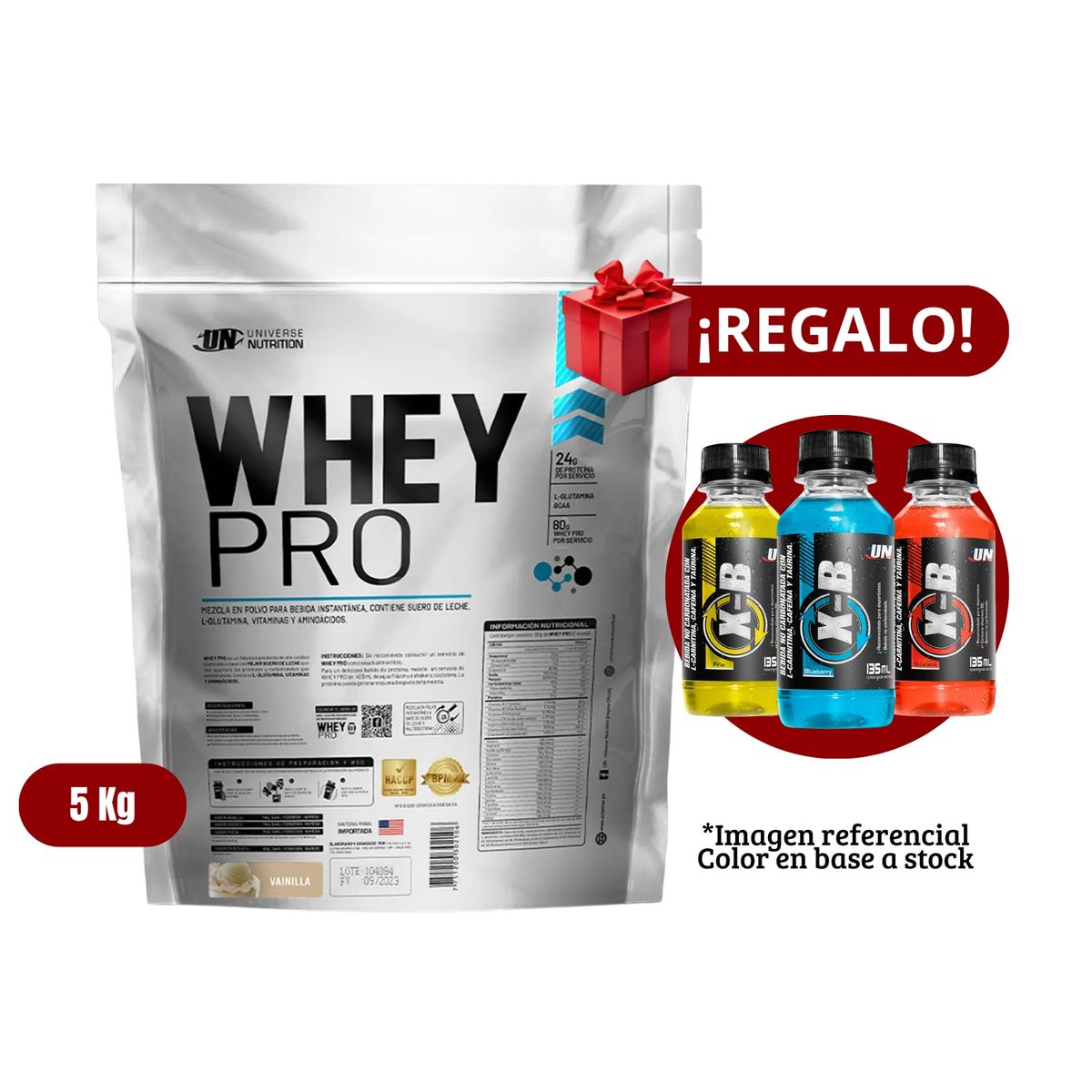 UNIVERSE NUTRITION - Proteína Whey Pro 5Kg Vainilla+XB