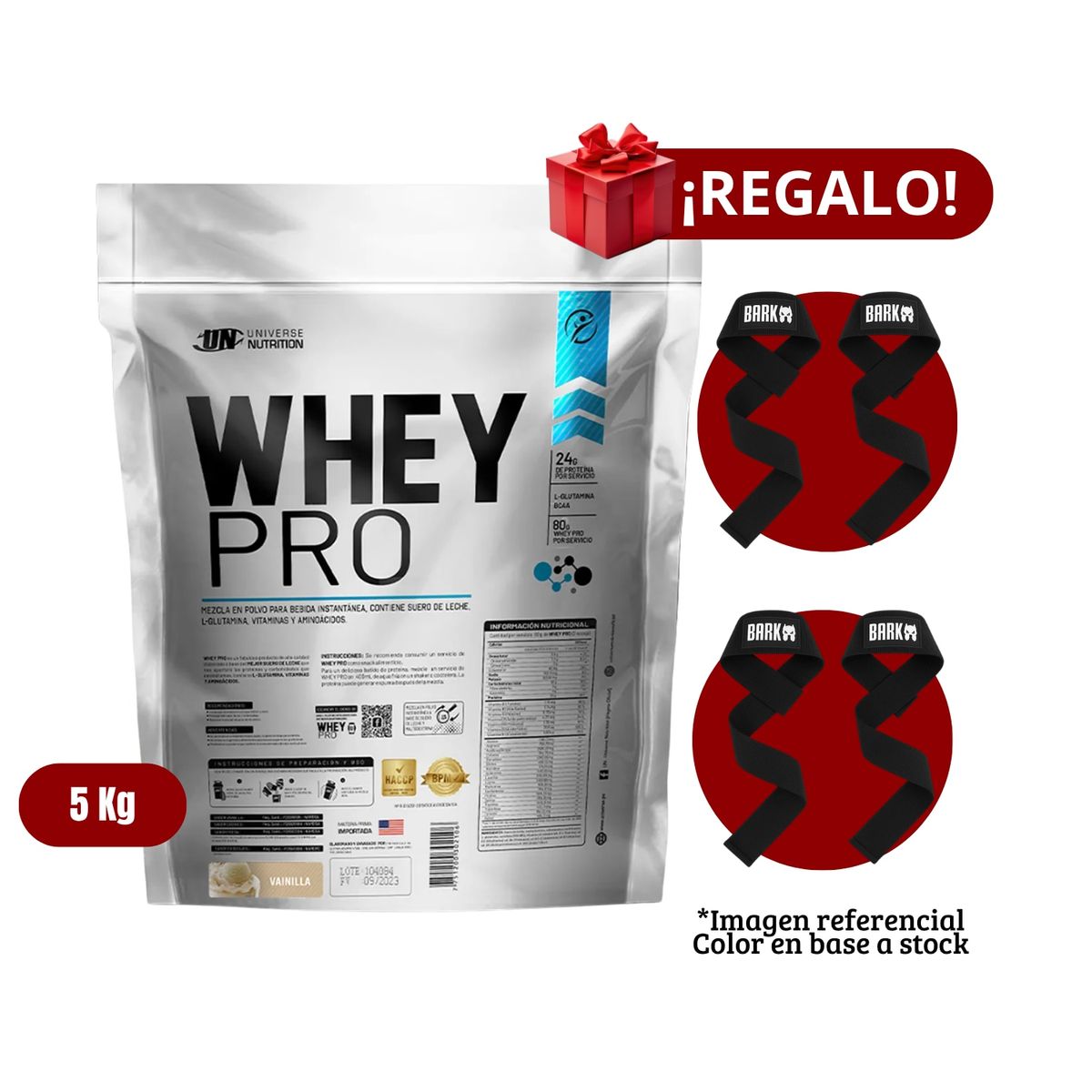 UNIVERSE NUTRITION - Proteína Whey Pro 5Kg Vainilla+2 Straps