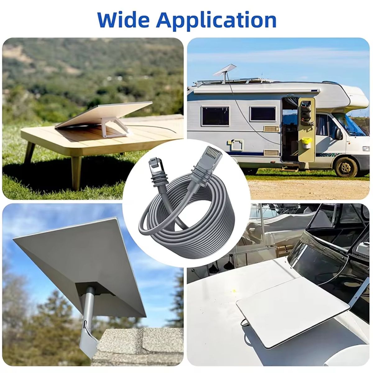 GENERICO - CABLE DE DATOS ETHERNET V3 RJ45 PARA STARLINK GEN 3 - 5MT