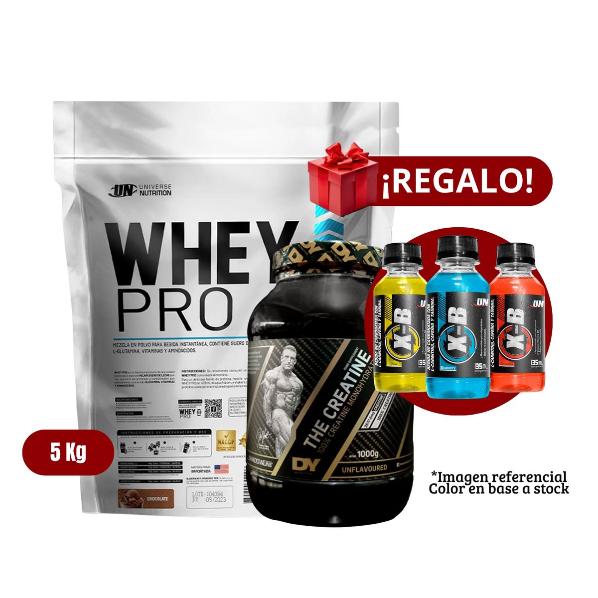 UNIVERSE NUTRITION - Proteína Whey Pro 5Kg Chocolate+Dorian Yates 1 Kg+XB