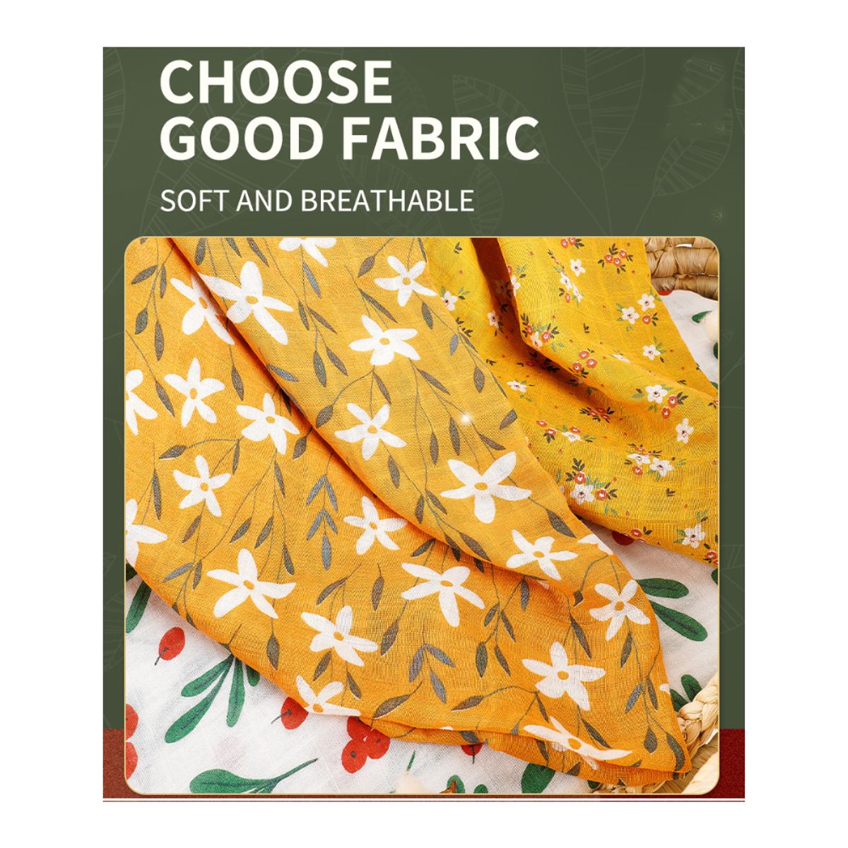 GENERICO - Manta Muselina para Bebé Bambú y Algodón Pack x  4 Unidades