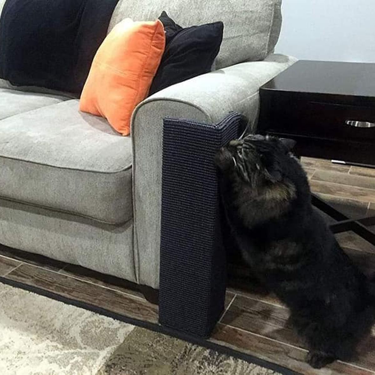 CATITO - RASCADOR ESQUINERO DE SOFÁ PARA GATOS - GRIS OSCURO