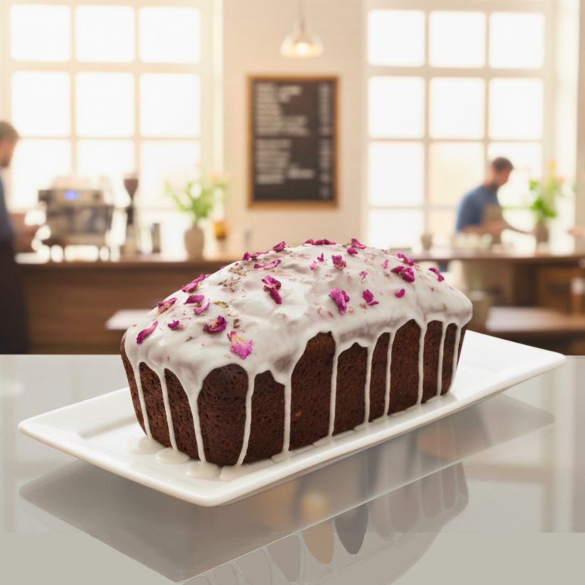 GENERICO - Fuente Azafate Plato Grande Rectangular de Cerámica Blanco 35x29cm