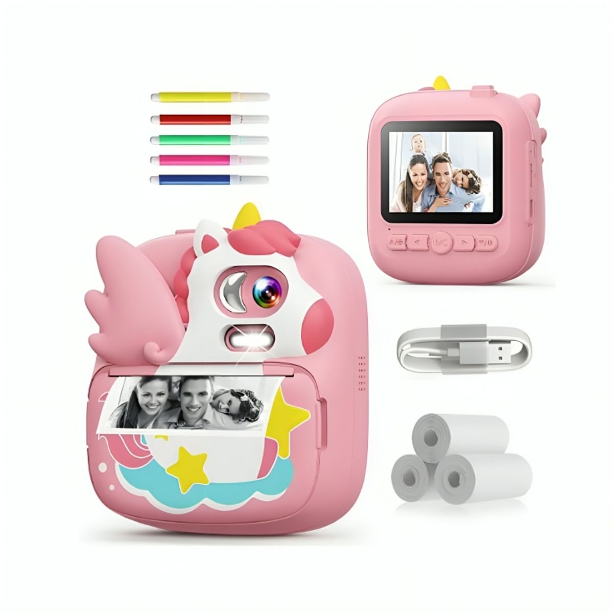 GENERICO - Cámara de Impresión Instantánea Digital Premium para Niños