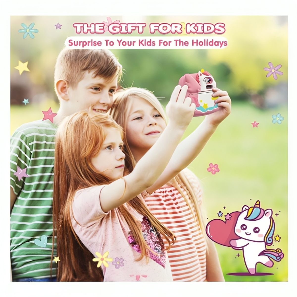 GENERICO - Cámara de Impresión Instantánea Digital Premium para Niños