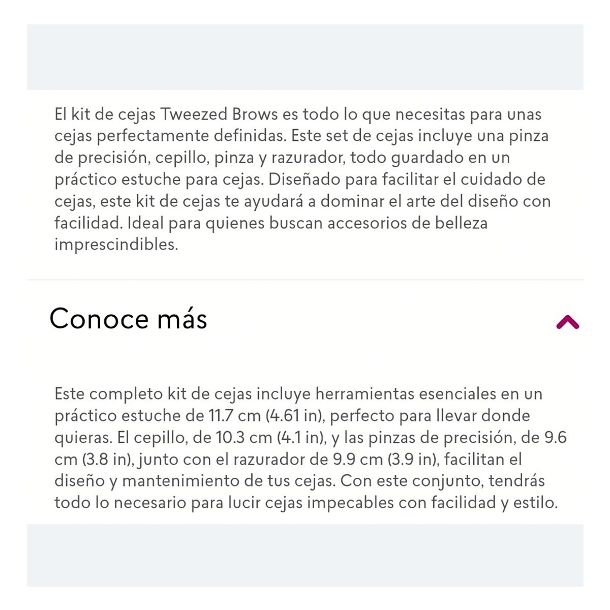 CYZONE - Set estuche 2 pinzas cepillos peine razurador cejas cyzone