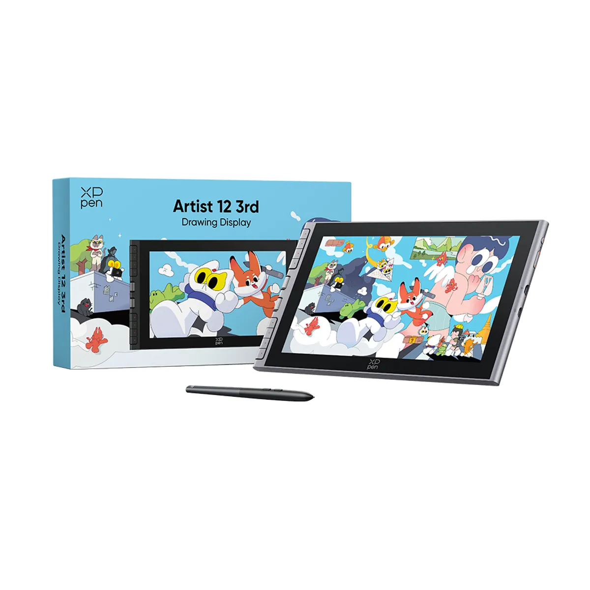 XP-PEN - XPPen Artist 12 3rd Tableta Gráfica Gris Plateado