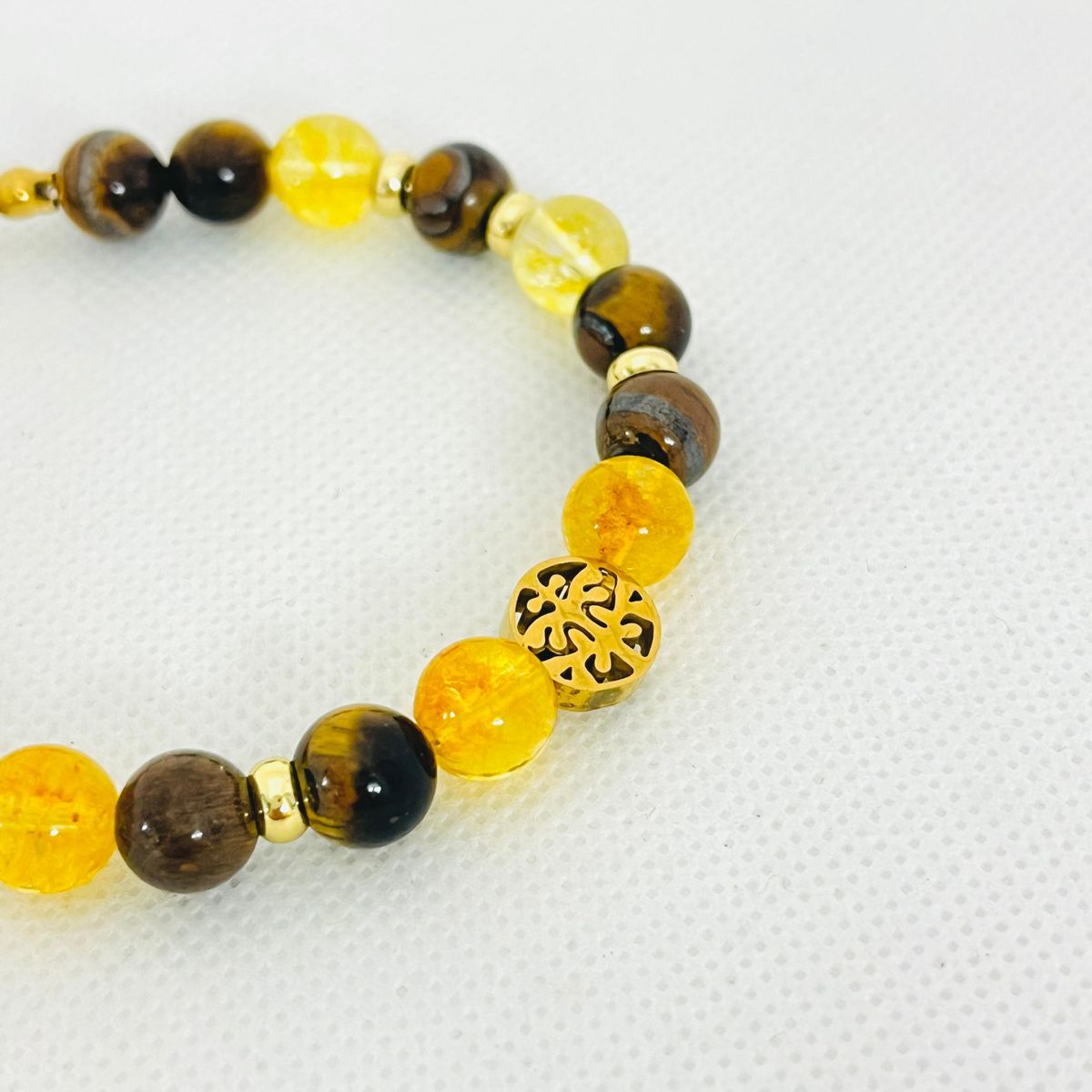 GENERICO - Pulsera Regulable Árbol de la Vida con Cuarzo y Acero - Alma