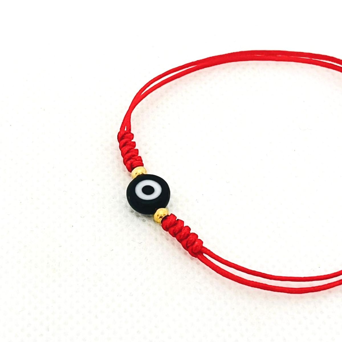 GENERICO - Pulsera de hilo y acero con ojo turco - Cloe