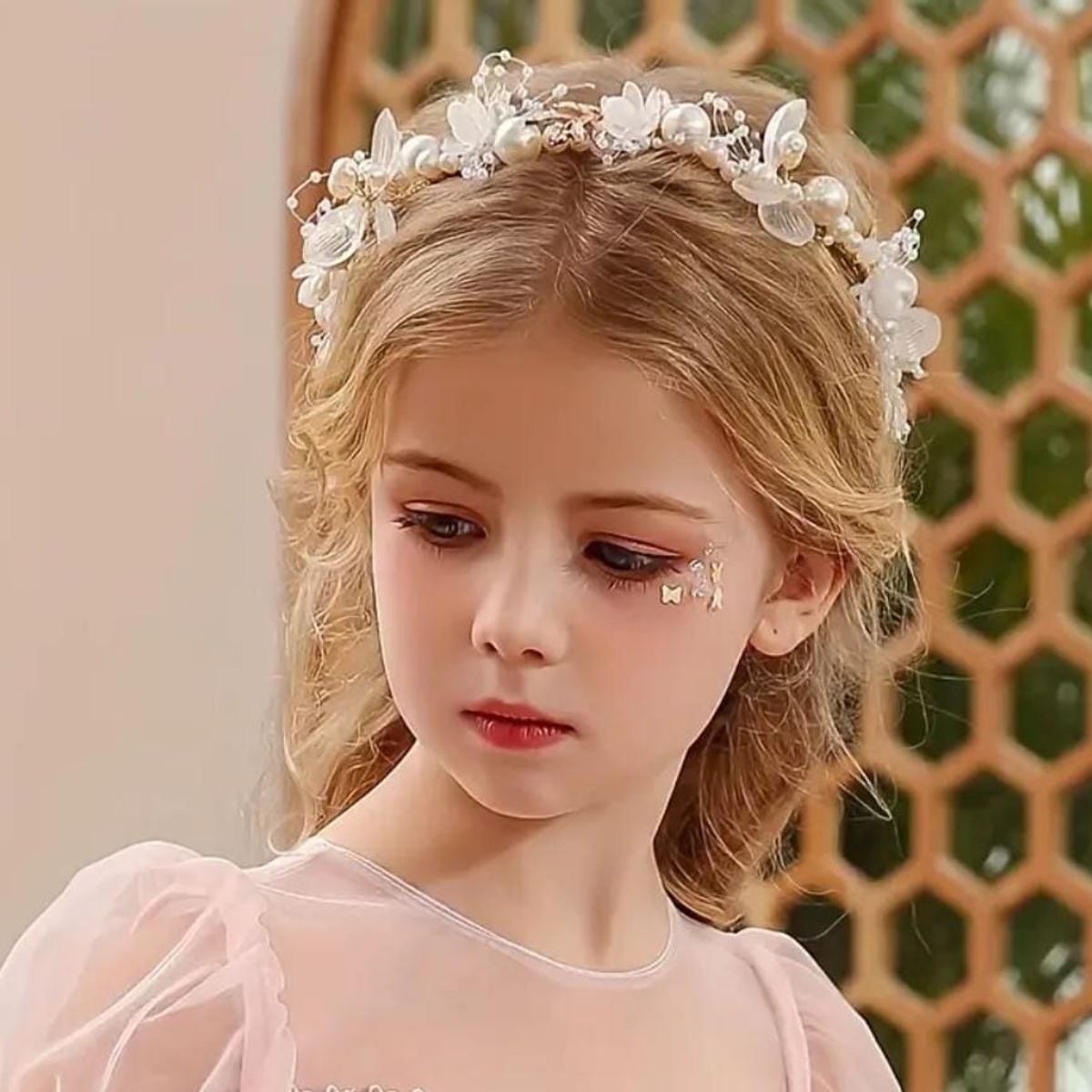 GENERICO - CORONA NIÑA VINCHA DE PRIMERA COMUNIÓN Y BAUTIZO