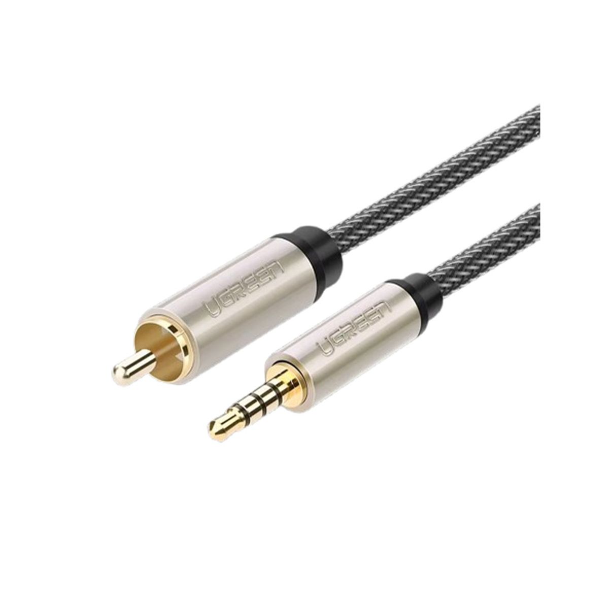 UGREEN - Cable PREMIUM 100cm AUX TRRS Mini JACK RCA Coaxial DJ