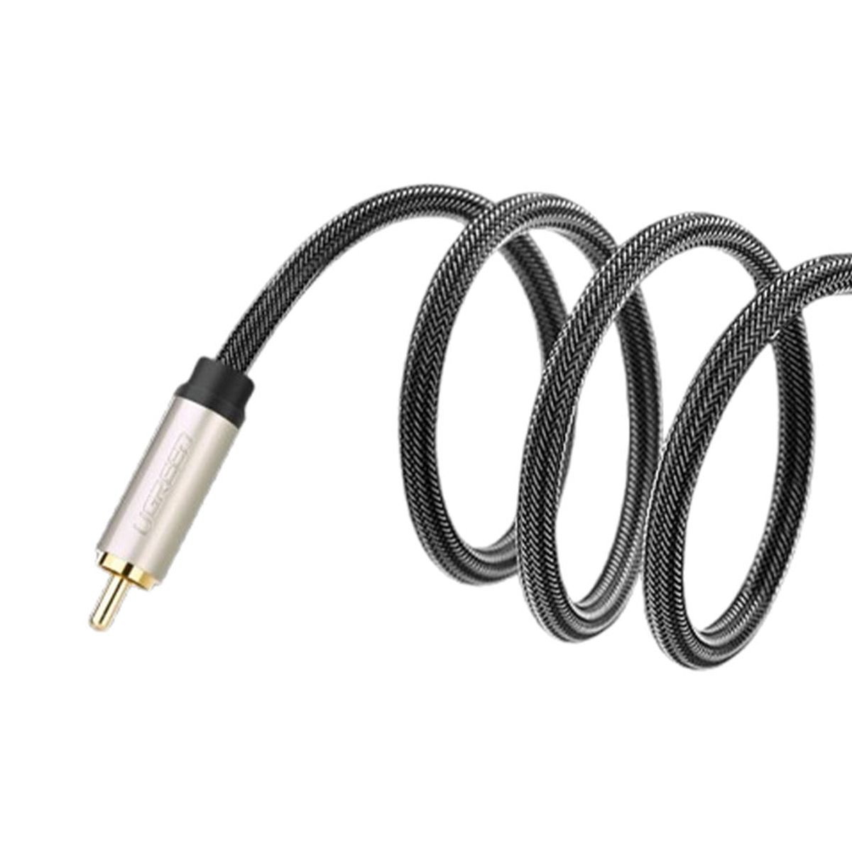 UGREEN - Cable PREMIUM 100cm AUX TRRS Mini JACK RCA Coaxial DJ