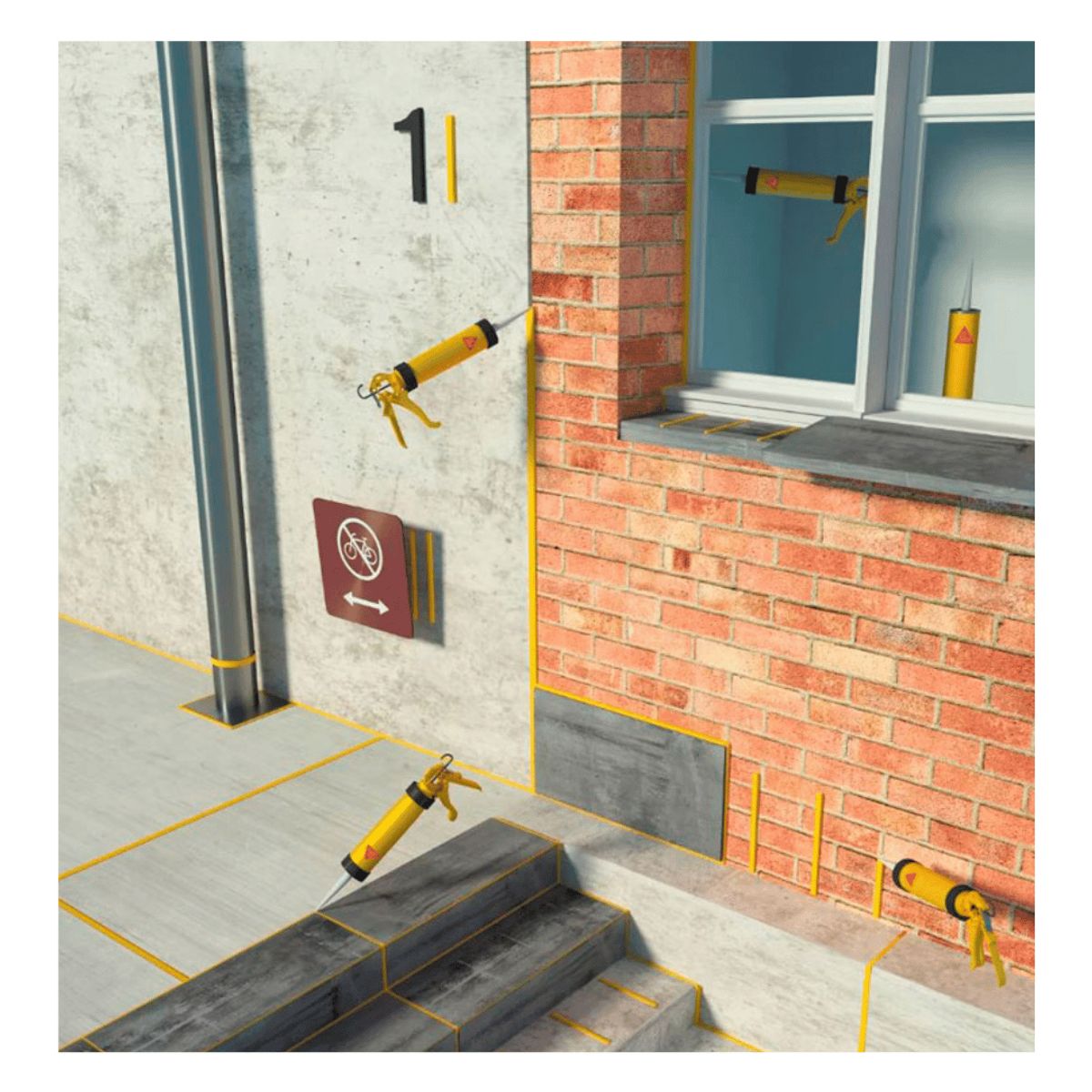 SIKA - Pack 2 Sellador para juntas Sikaflex 415 Gris + Gratis Sikasil Marine