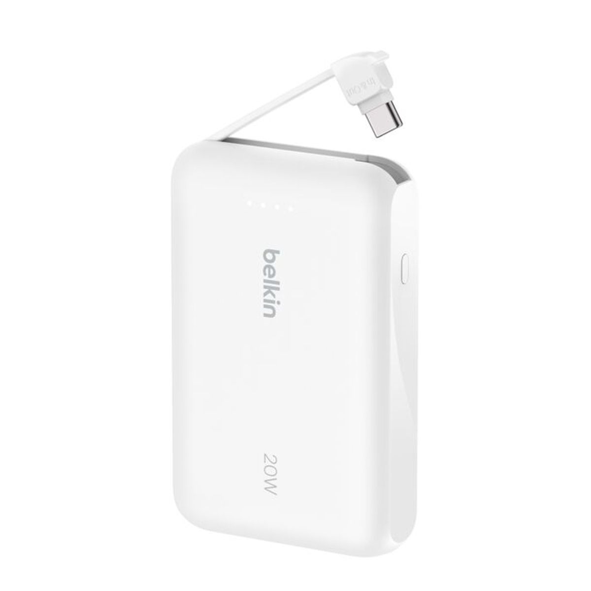 BELKIN - POWER BANK 10K BELKIN BLANCO CON CABLE INTEGRADO 20W