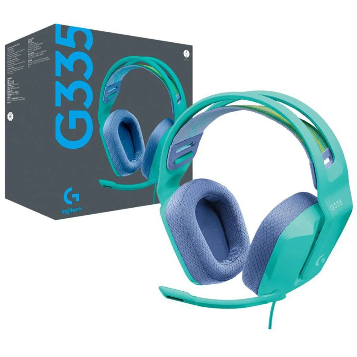 LOGITECH - AUDIFONO LOGITECH G G335 CON MICROFONO JACK 35MM MENTA