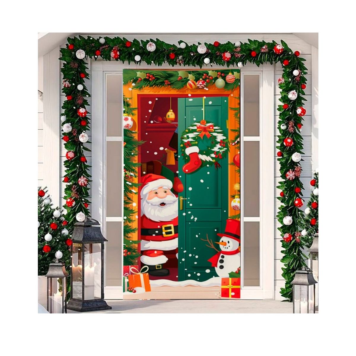 GENERICO - Funda Navideña Para Puerta 410878-1-4